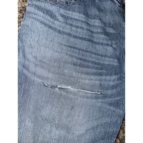 MEN'S ARIAT M4 STRAIGHT STOCKTON DENIM JEANS Light Wash 44 X 34 Faded Distressed - Picture 16 of 16